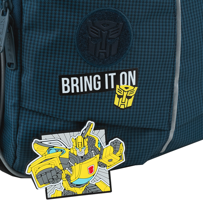 Plecak Kite Transformers gumowa naszywka 3D na rzepie