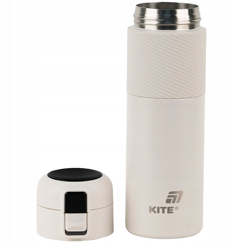 termos z inteligentnym wyświetlaczem LED Kite beżowy 450 ml