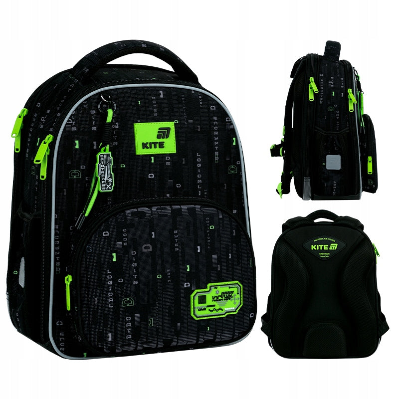 Tornister szkolny ortopedyczny z elementami odblaskowymi zwiększającymi bezpieczeństwo