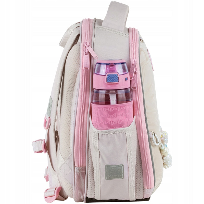 Tornister szkolny Kite Dazzling – widok z boku z kieszenią