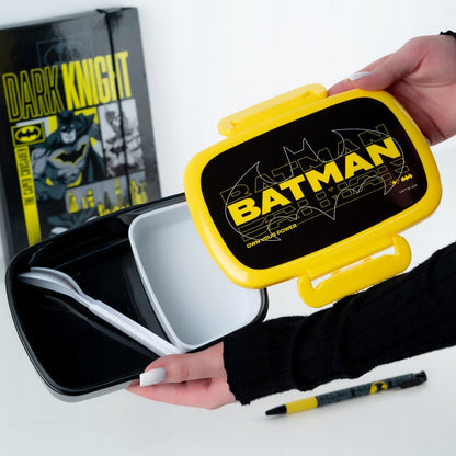 Lunch box ze sztućcami i mini pojemnikiem 750 ml DC Batman