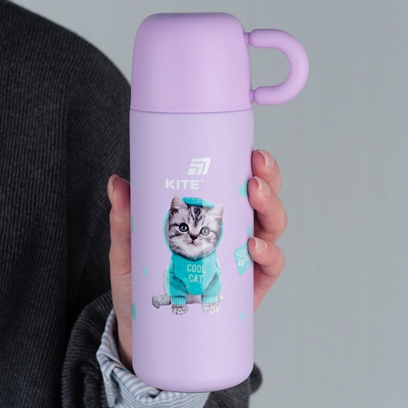 Termos z kubkiem dla dzieci metalowy 480 ml Studio Pets