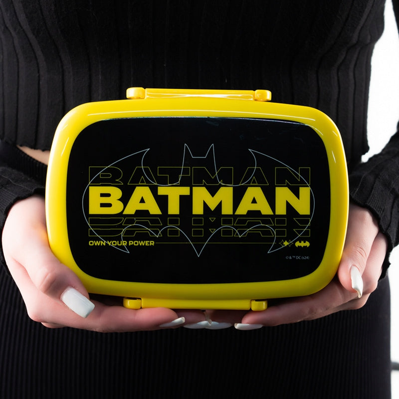 Lunch box ze sztućcami i mini pojemnikiem 750 ml DC Batman