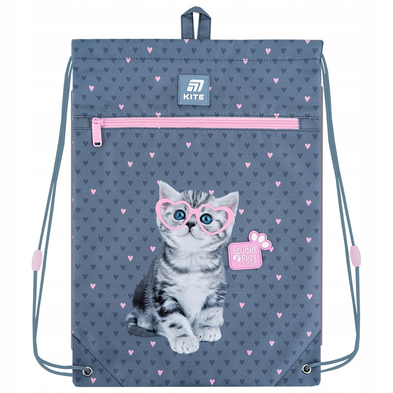 Worek na buty szkolny dla dziewczynki Studio Pets Kite