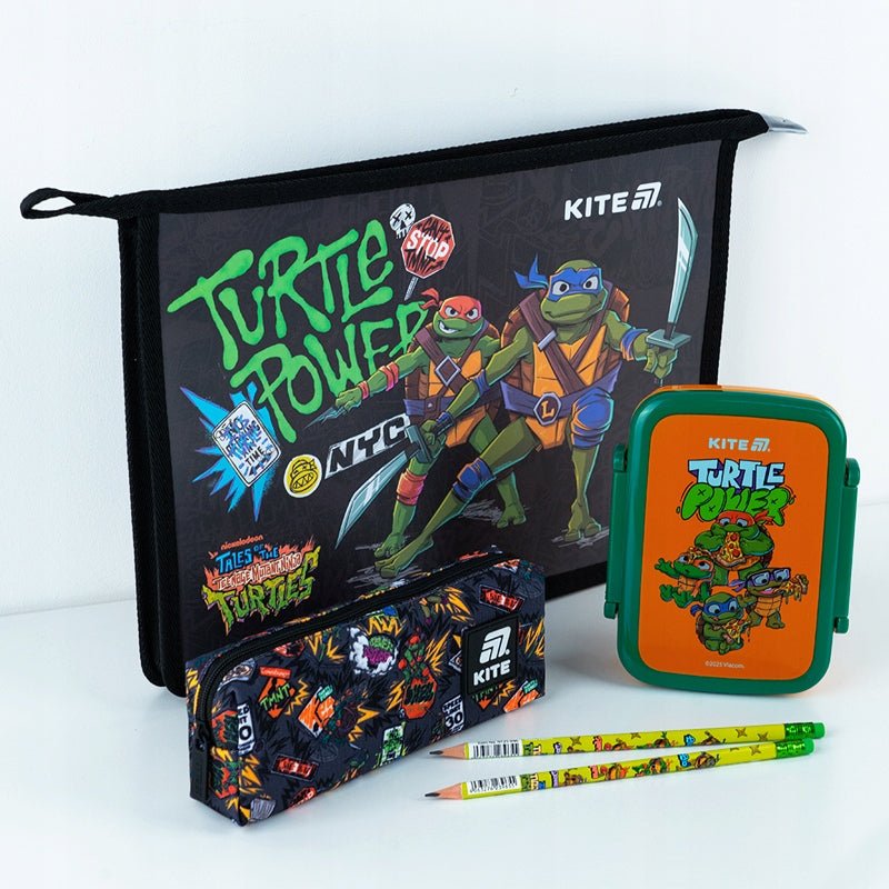 Teczka na suwak szkolna A4 Ninja Turtles