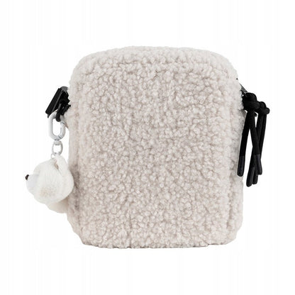 Torebka crossbody beżowa młodzieżowa z pluszem Kite