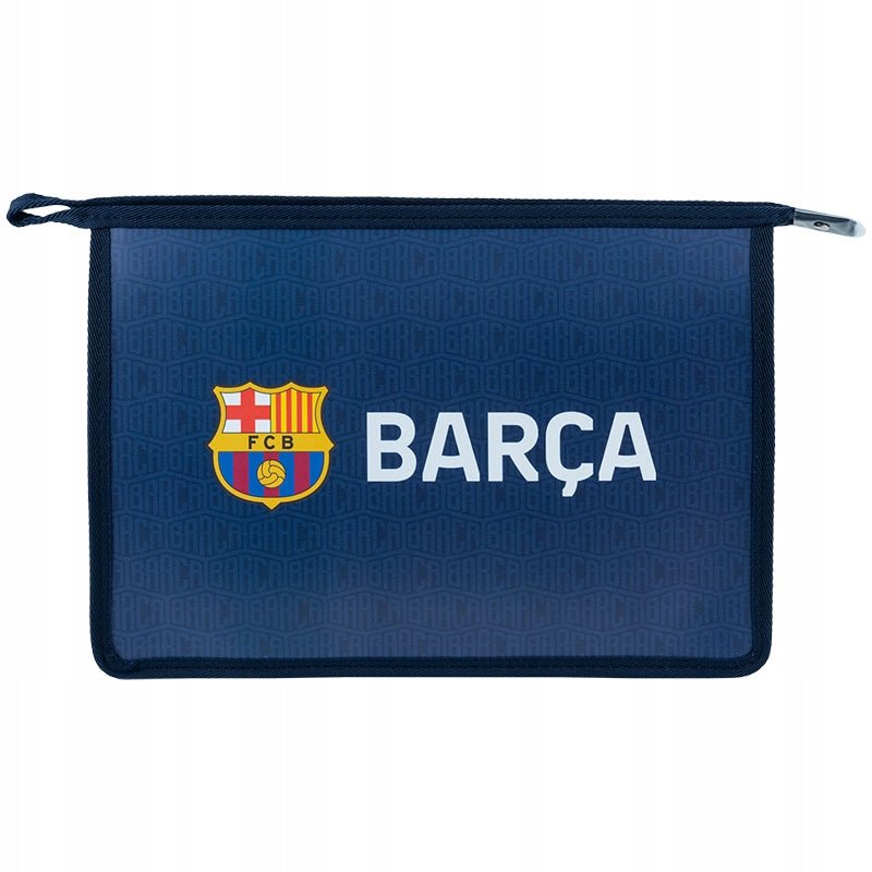 Teczka na suwak szkolna A4 FC Barcelona