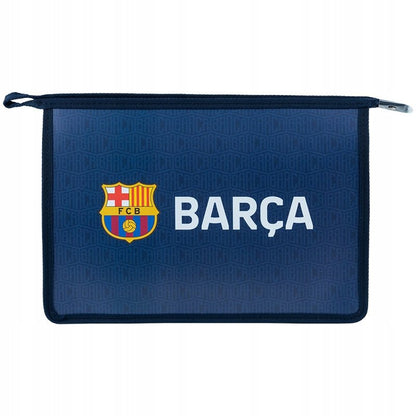 Teczka na suwak szkolna A4 FC Barcelona