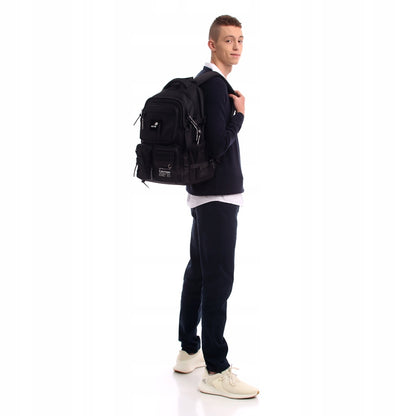 Pojemny Kite 24 l w czerni z ergonomicznym tyłem i regulowanym pasem na klatkę