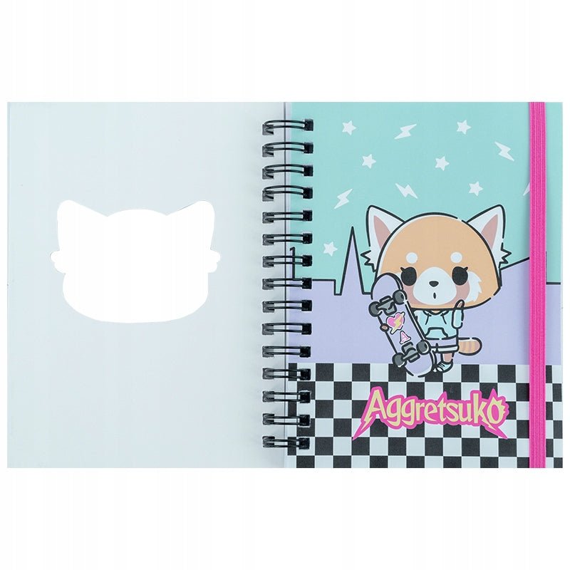 Kołonotatnik notes fioletowy 80 kartek Aggretsuko Kite