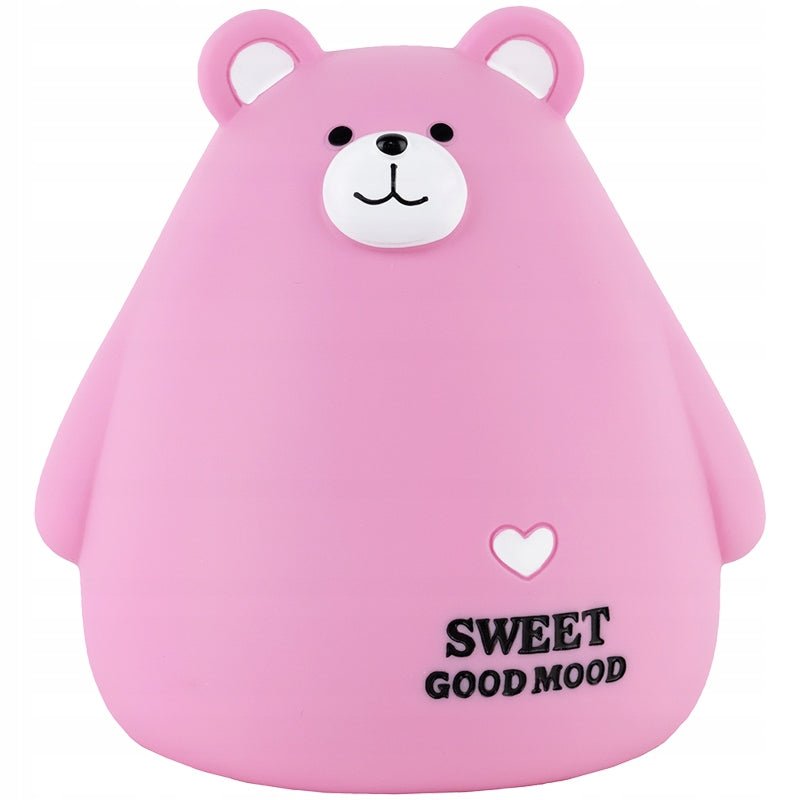 Skarbonka dla dzieci plastikowa otwierana różowy misiek Kite