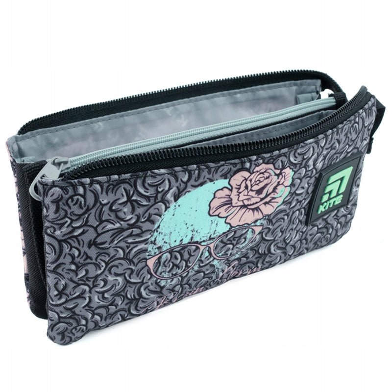 Piórnik szkolny saszetka dla dziewczynki