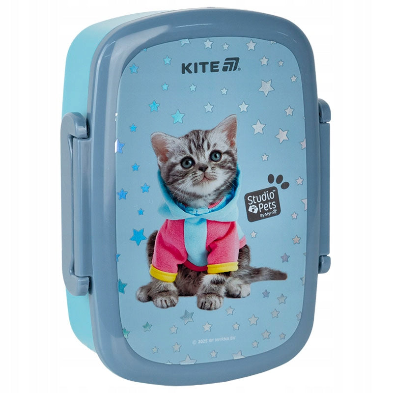 Lunchbox Śniadaniówka ze Sztućcami 750 ml kotek Studio Pets Kite