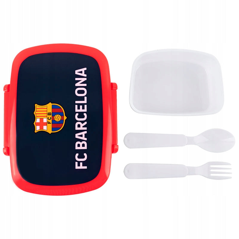 Lunchbox Śniadaniówka ze Sztućcami 750 ml FC Barcelona Kite