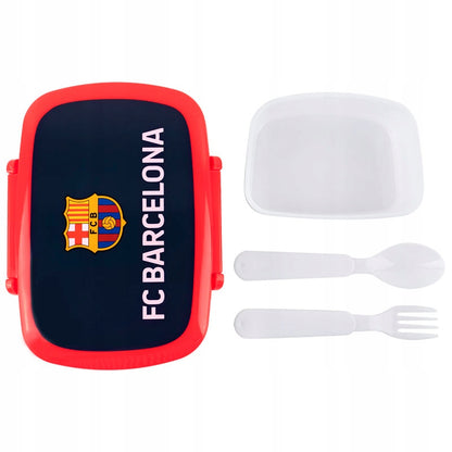 Lunchbox Śniadaniówka ze Sztućcami 750 ml FC Barcelona Kite
