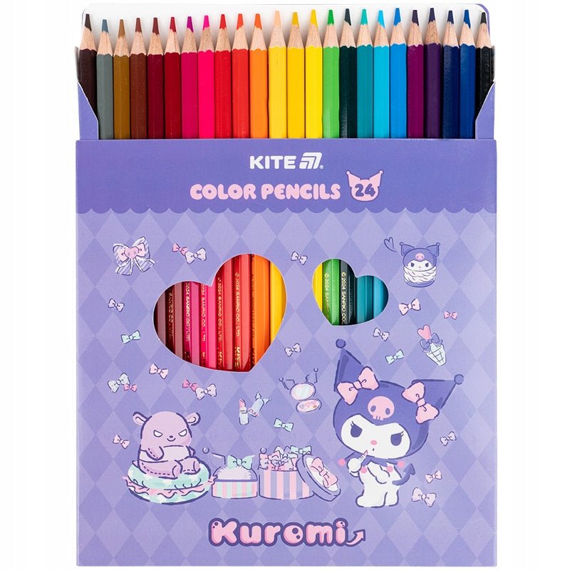 Zestaw 24 kolorów kredek Kite z motywem Kuromi