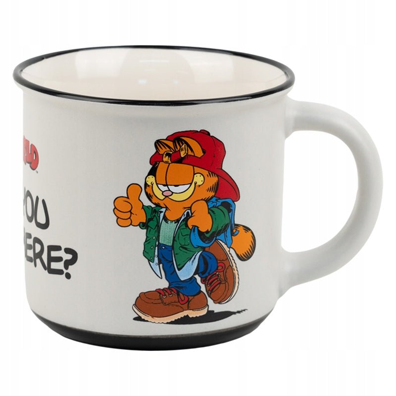 Kubek ceramiczny Garfield 370 ml – kolorowy kubek z wizerunkiem kultowego kota, idealny na gorące i zimne napoje