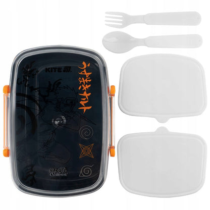 Lunchbox Śniadaniówka ze Sztućcami 750ml Naruto Kite