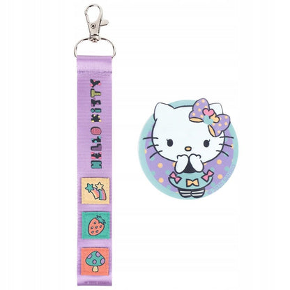 Zestaw naszywek na rzep z brelokiem dla dziewczynek Hello Kitty