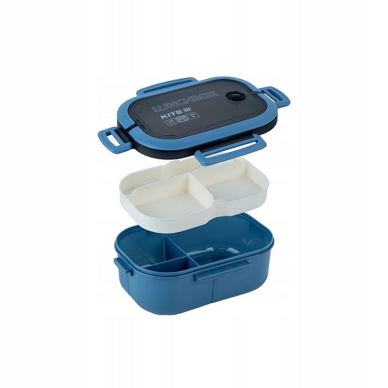 Lunchbox z przegrodkami i ze sztuccami 1200ml 