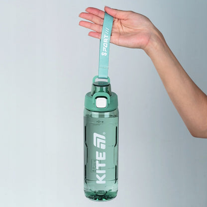 Bidon z tritanu na wodę z uchwytem 800 ml zielona butelka ze słomką Kite