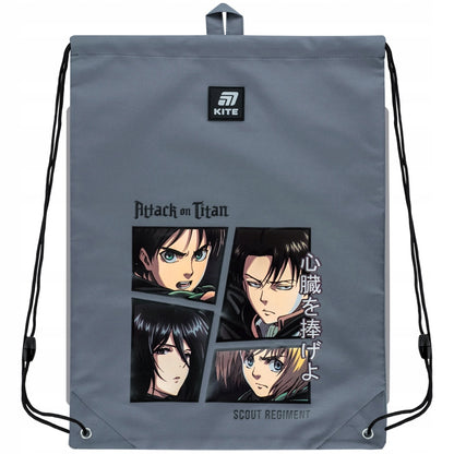 Worek na buty szkolny dla dzieci Attack ON Titan Kite