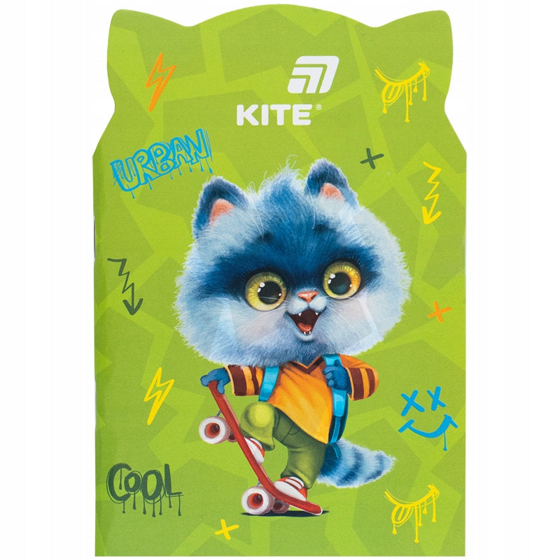 Notes Notatnik zielony z kotkiem B6 KITE