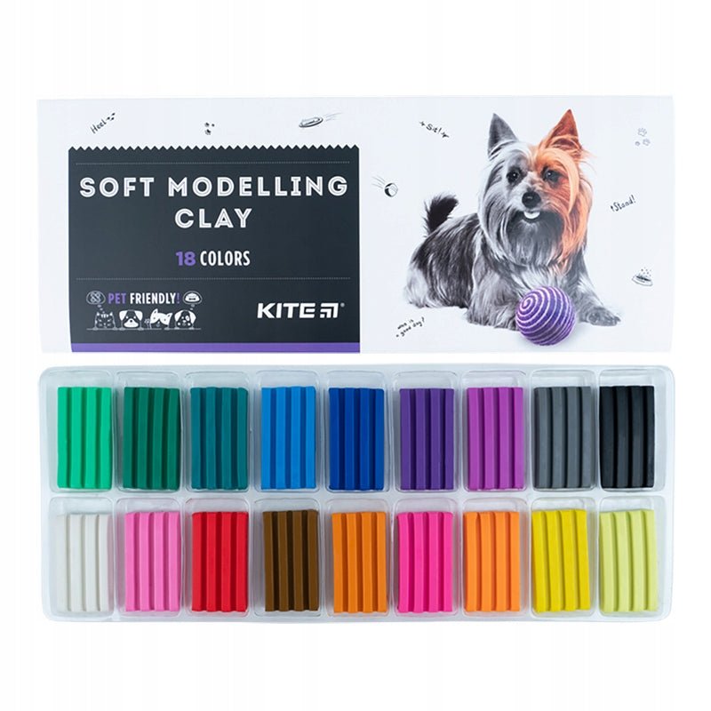 Plastelina 18 kolorów dla dzieci Dogs