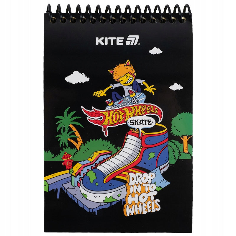 Notes spiralny A6 Hot Wheels Skate Kite