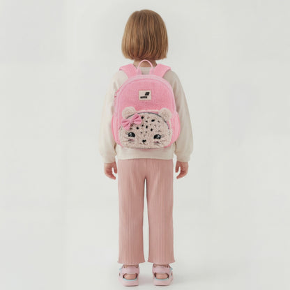 Plecak przedszkolny Kite Kids Pretty Kitty pluszowy różowy dla dziewczynki z uszkami