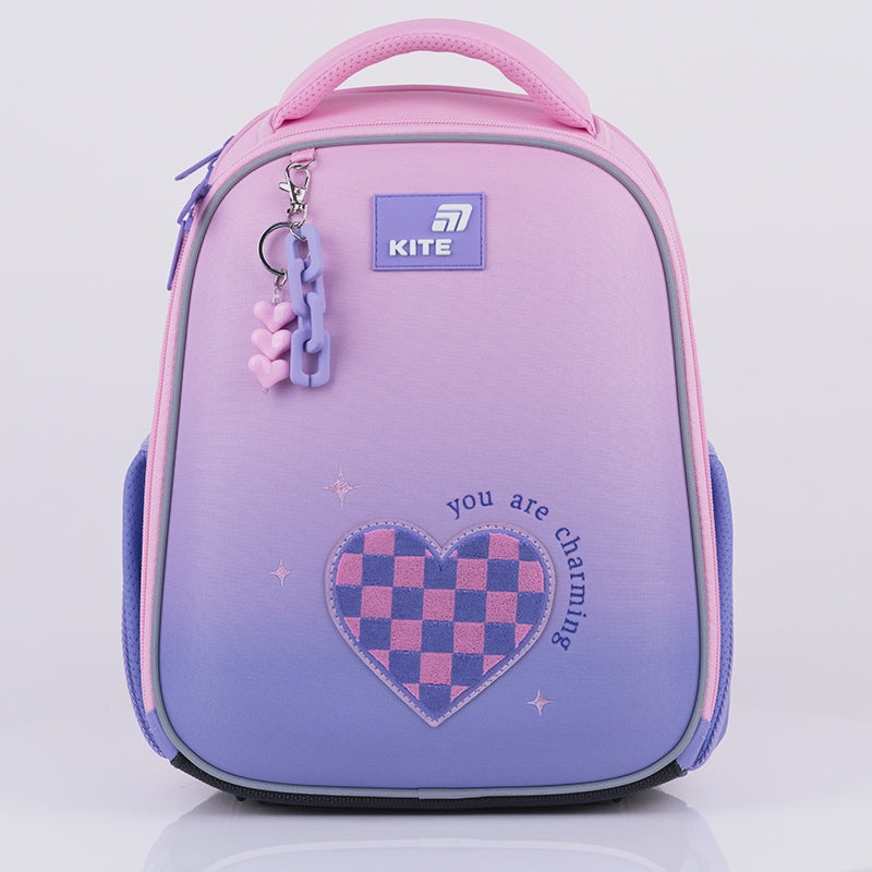 Tornister szkolny ortopedyczny dla dziewczynki do 1 klasy Kite Charming