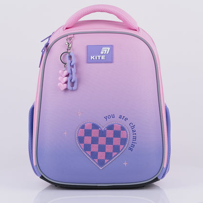 Tornister szkolny ortopedyczny dla dziewczynki do 1 klasy Kite Charming