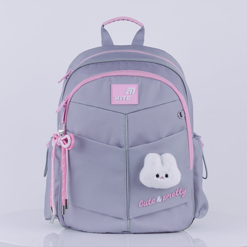 Plecak szkolny ortopedyczny dla dziewczynki 6-8 lat z maskotką Kite Pretty Nice