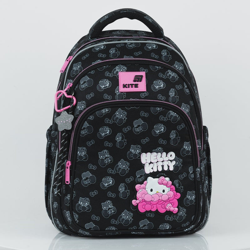 Plecak szkolny ortopedyczny czarny dziewczęcy 9-12 lat Kite Hello Kitty