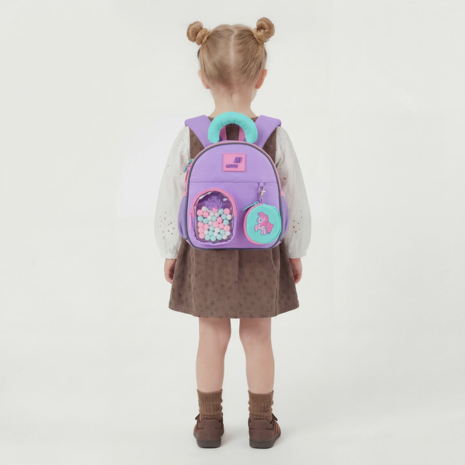Plecak przedszkolny Kite My Little Pony dla dziewczynki fioletowy z portfelikiem