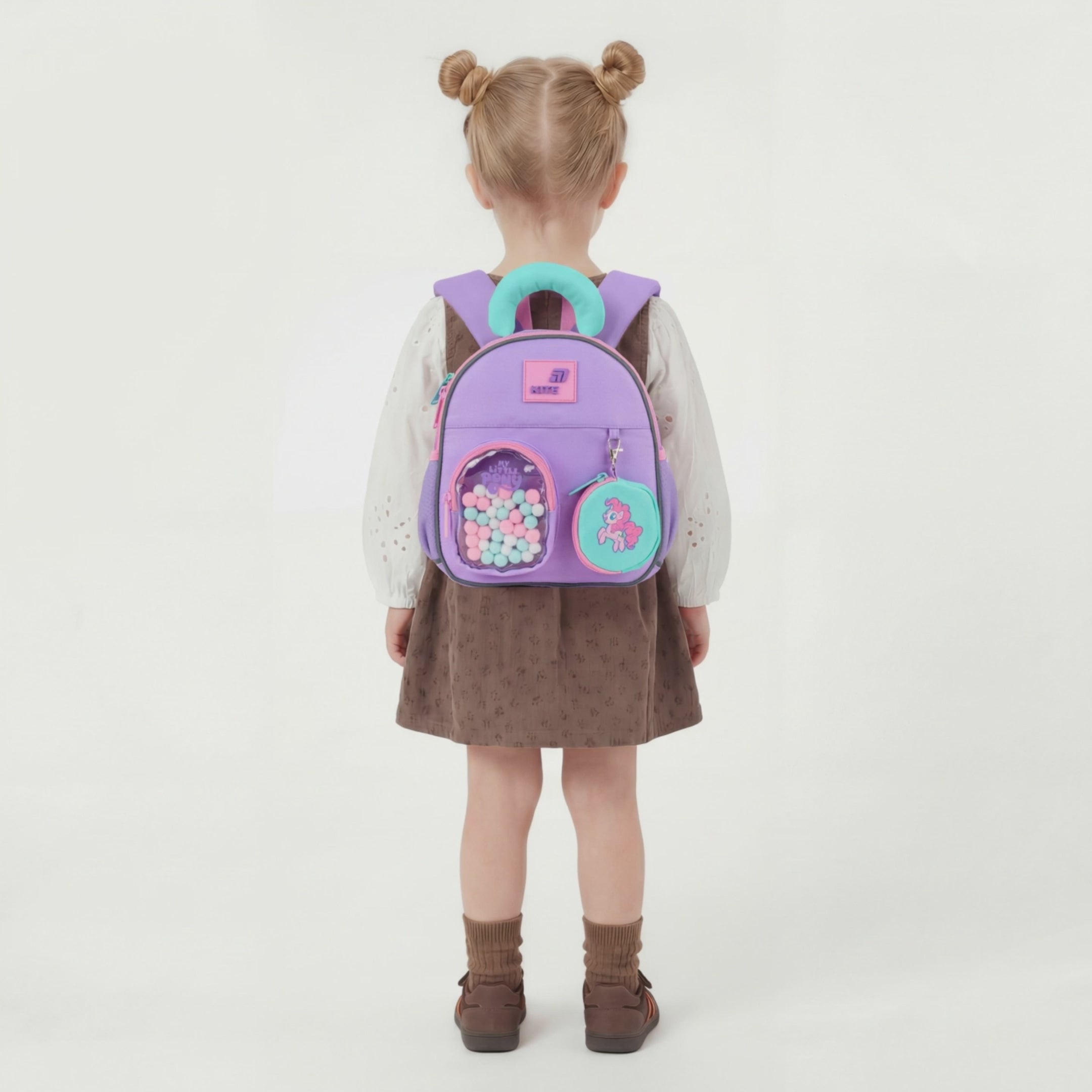 Plecak przedszkolny Kite My Little Pony dla dziewczynki fioletowy z portfelikiem