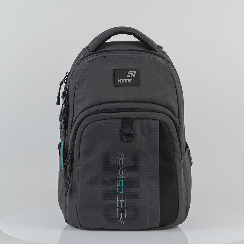Plecak czarny młodzieżowy dla chłopców 9-12 lat  szkolny Kite Step Up z łańcuszkiem