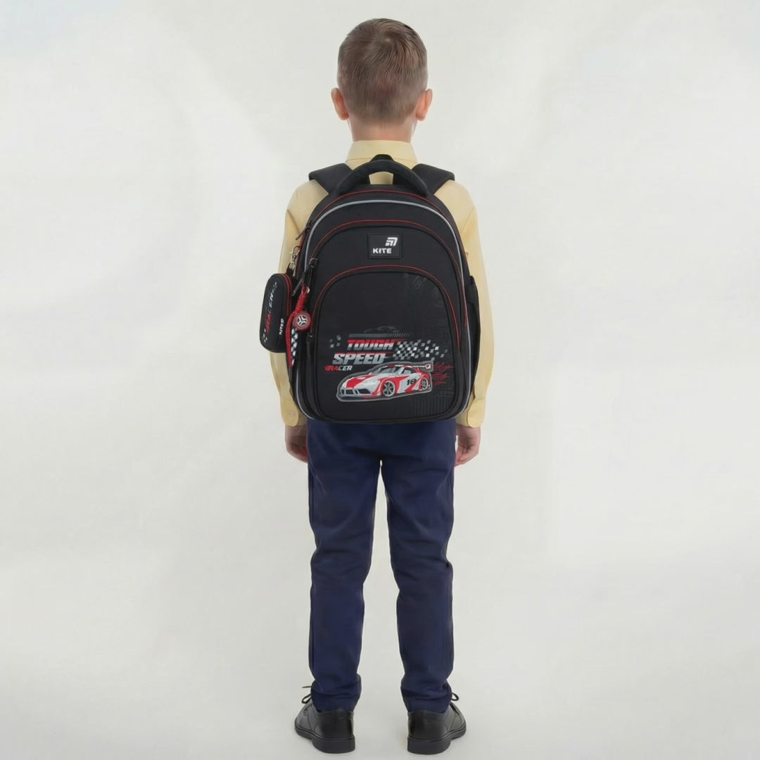 Plecak szkolny ortopedyczny dla chłopca 6-8 lat ergonomiczny Kite Speed Racer