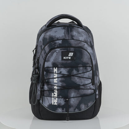 Batoh školní Kite šedý AGS pro chlapce 9-12 let s úchytem na skateboard