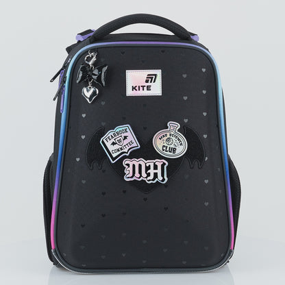 Ortopedická školská taška pre dievčatá 1. – 4. ročník so záplatami Monster High Kite