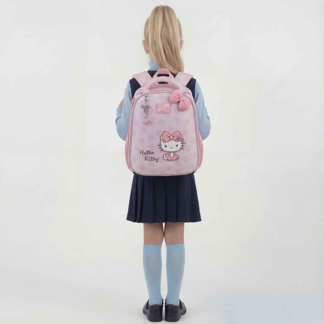 Tornister szkolny dla dziewczynek ortopedyczny Kite Hello Kitty