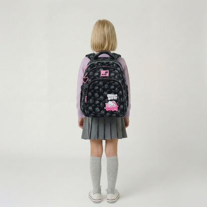 Plecak szkolny ortopedyczny czarny dziewczęcy 9-12 lat Kite Hello Kitty