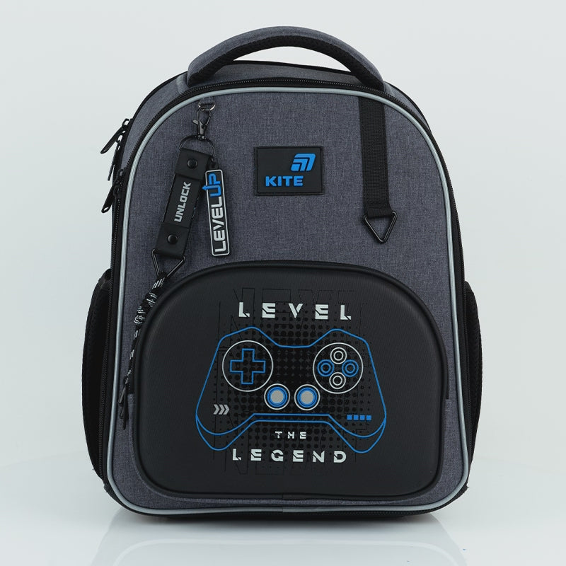 Tornister ortopedyczny dla chłopców 1-6 klasa lekki usztywniony Kite Level UP