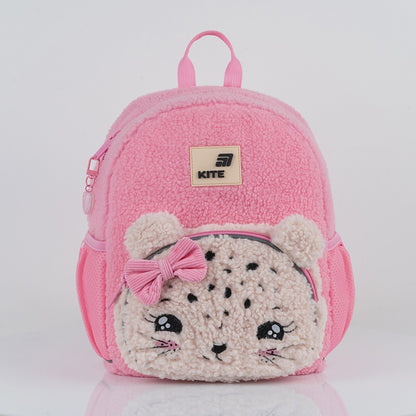 Batoh predškolský Kite Kids Pretty Kitty plyšový ružový pre dievča s uškami