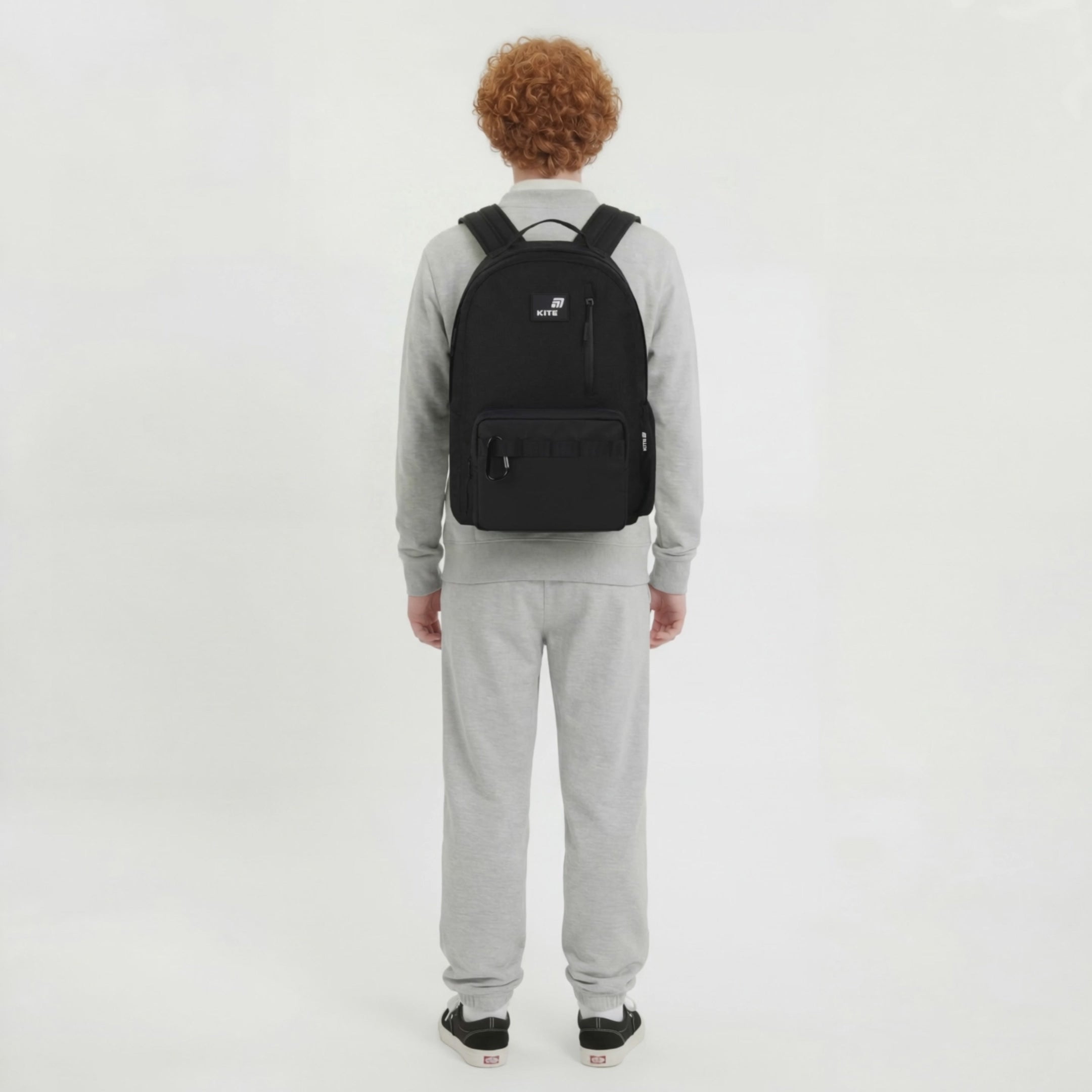 Plecak szkolny dla nastolatków 13-17 lat czarny anatomiczne plecy Kite Black